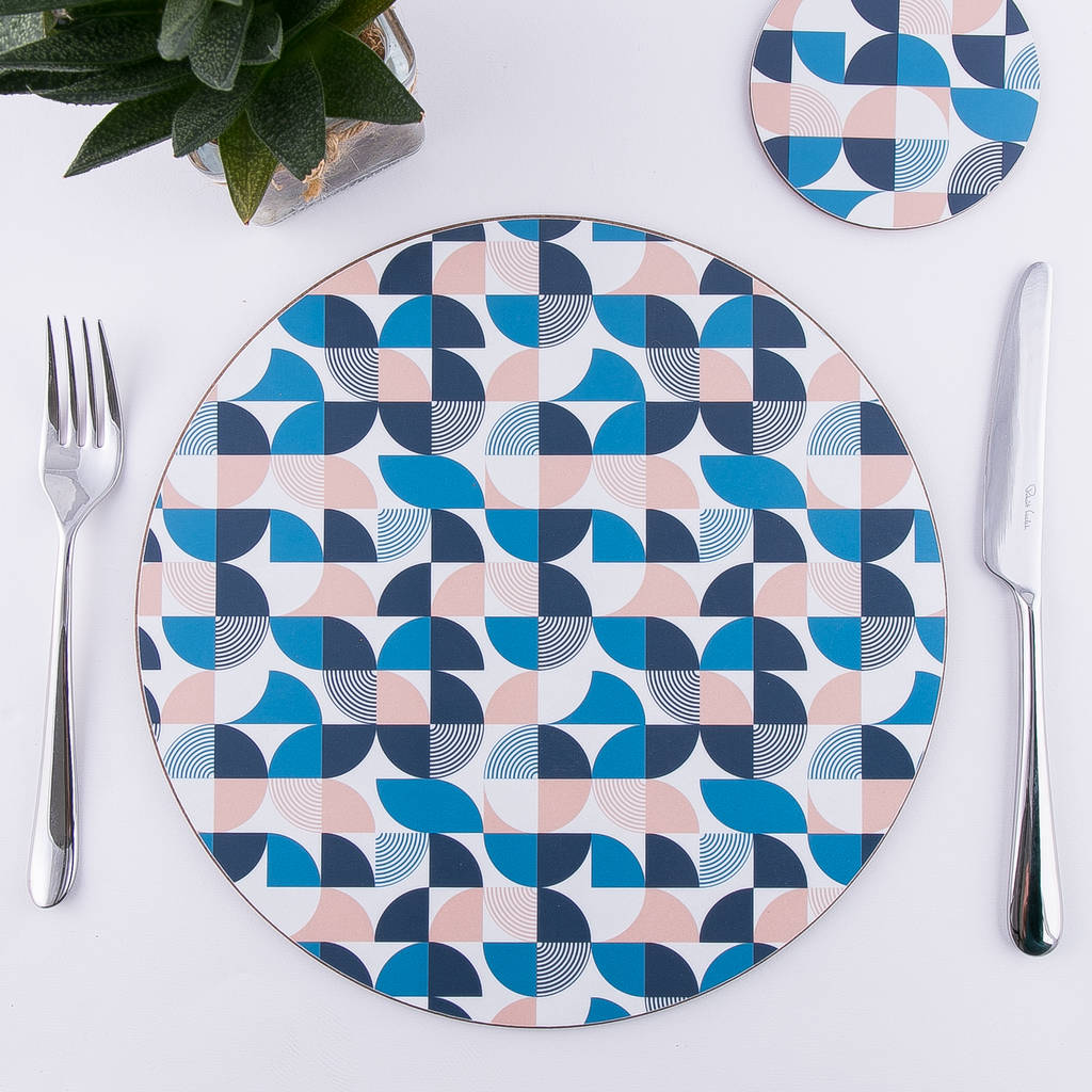 Quarters Round Placemat Set By M Ai K