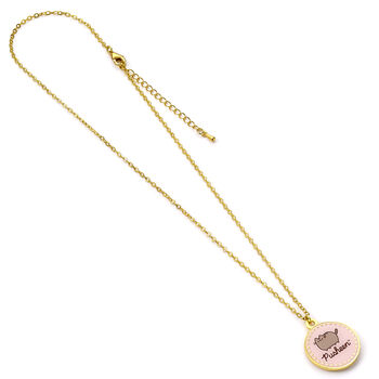 Pusheen The Cat Pink Name Necklace, 6 of 7