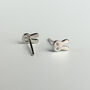 Sterling Silver Tiny Bunny Rabbit Stud Earrings, thumbnail 4 of 7