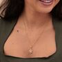 18ct Gold Snowflake Necklace, thumbnail 3 of 6