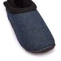 Tony Dark Blue Tweed Mens Slippers/Indoor Shoes, thumbnail 6 of 8
