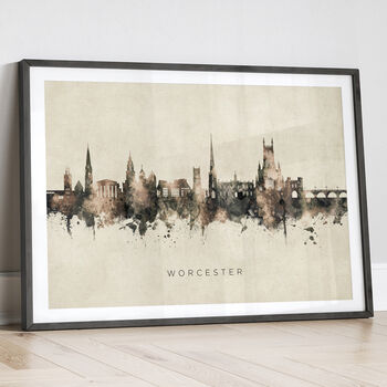Worcester Skyline Cityscape Art Print, 12 of 12