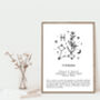 She Is Pisces Personalised Zodiac Print, thumbnail 4 of 4