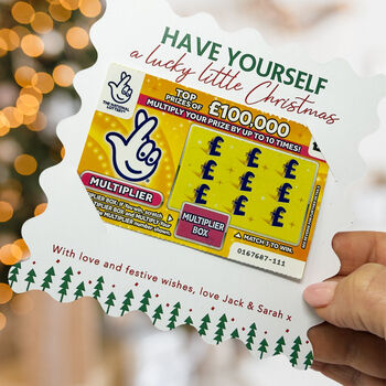 Colorful Christmas Scratch Card Holders, Xmas Lotto Holders Small And Large, 10 of 11