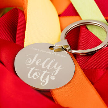 I Love You Lots Like Jelly Tots Keyring, 2 of 7