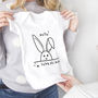New Baby Personalised Rabbit Baby Grow, thumbnail 1 of 8