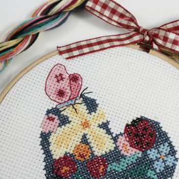 Cross Stitch, Floral Heart Kit, 4 of 7