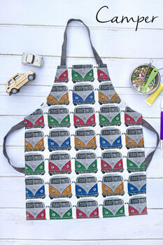 Camper Toddler Apron | Car Aprons For Boys And Kids, 3 of 12