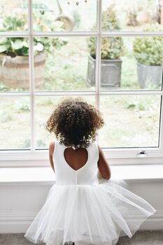 White Heart Sparkly Tutu Dress, 5 of 8