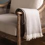 Regency Herringbone Wool Throw, thumbnail 2 of 6