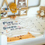 'Play All Day' Baby Milestone Cotton Blanket, thumbnail 5 of 12