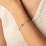 Emerald Green Chain Bracelet Gift, thumbnail 2 of 5