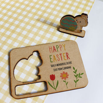 Pop Out Wooden Easter Chick Card, 6 of 8