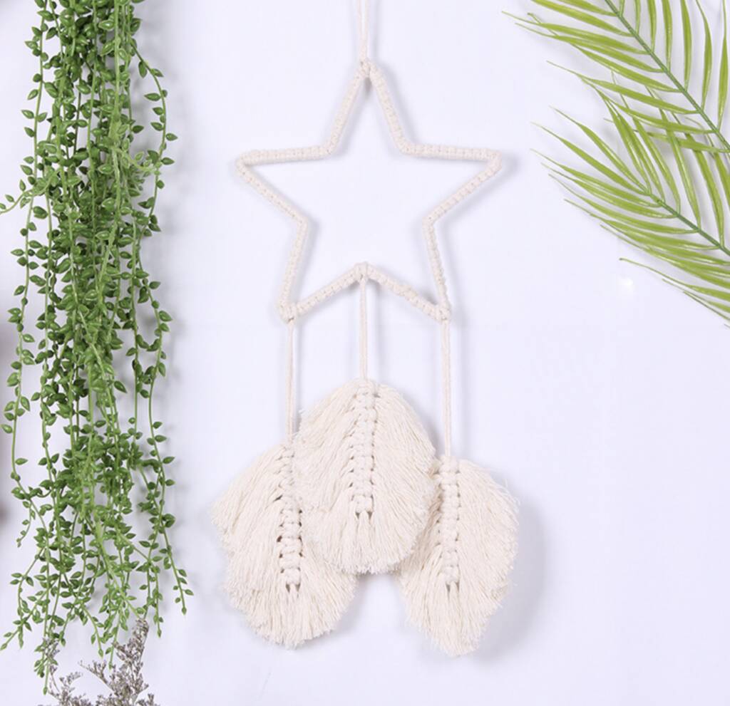 Star Macramé Dream Catcher By GY Studios