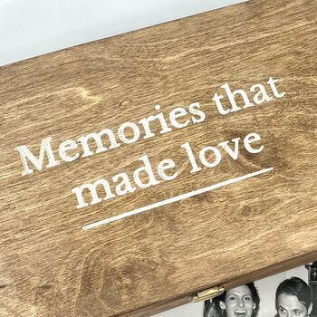 Personalised Wooden Memories Box, 4 of 10