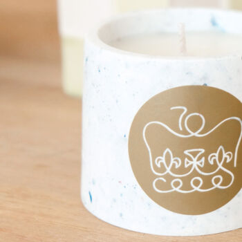 Queen's Jubilee English Pear Terrazzo Candle, 2 of 2