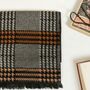 Dogtooth And Herringbone Scarf, thumbnail 2 of 6