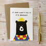 Daddy Bear Dad Fix It, A6 Card Father's Day Card, thumbnail 2 of 5