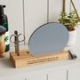 Gent's Grooming Mirror With Personalised Stand, thumbnail 4 of 7