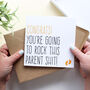 'Rock This Parent Shit' New Baby Card, thumbnail 1 of 4