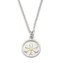 Forget Me Not Pendant In Silver And 18ct Gold, thumbnail 2 of 7