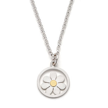 Forget Me Not Pendant In Silver And 18ct Gold, 2 of 7