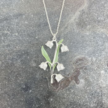 Lily Of The Valley Flowers Necklace, 4 of 5
