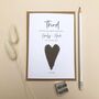 3rd Leather Heart Wedding Anniversary Card, thumbnail 6 of 7