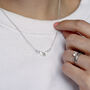 Silver Ladybird And Leaves Necklace, thumbnail 2 of 4