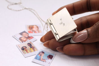 Engraved Symbol Silver Plated Family Album Locket, 6 of 12