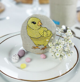 Luxury Embroidered Little Chick Gift Set, 5 of 10