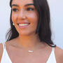 Esme Rectangular Pearl Bar Necklace, thumbnail 3 of 3