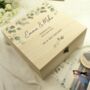 Personalised Botanical Wooden Keepsake Box, thumbnail 1 of 5