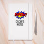 Personalised Comic Book School Pu A5 Notebook, thumbnail 2 of 4