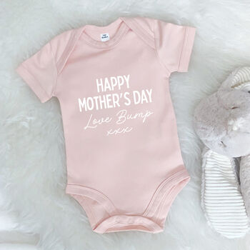 Happy Mother's Day Love Bump Babygrow, 2 of 8