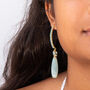Amazonite Boho Drop Earrings, thumbnail 1 of 8