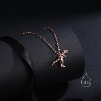 Small T Rex Dinosaur Pendant Necklace, 5 of 10