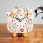 Small Bumble Bee Mantel Clock With Numbers, thumbnail 2 of 6
