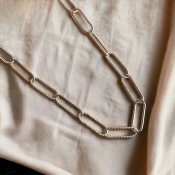 Paper Clip Link Chain Necklace, 3 of 5