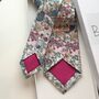 Liberty Neck Tie/Pocket Square/Cuff Link In Florals, thumbnail 4 of 8