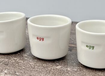 Set Of Four ‘Egg’ Egg Cups, 2 of 5