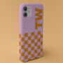 Personalised Checkerboard Initial Phone Case, thumbnail 2 of 12