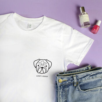 Personalised 'Dog Mum' 'Dog Dad' Organic Cotton T Shirt, 11 of 12