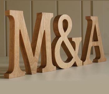 Wooden Letters Traditional Oak By Letters Etc | notonthehighstreet.com