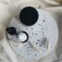 Handmade Round Midi Tray In Beige Marble Or Terrazzo, thumbnail 4 of 4