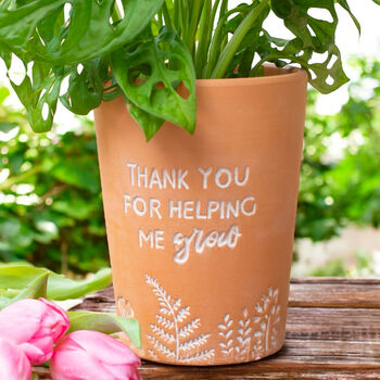 Thank You Teacher Gift Plant Pot For Indoor Plants, 4 of 4