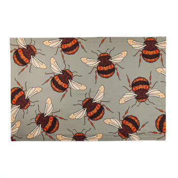 Large 'Wandering Bumblebee' Fabric Placemat, 3 of 9