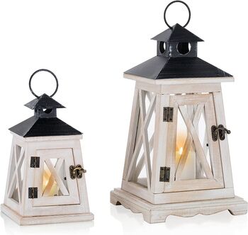 Small And Large Candle Holder Decorative Lantern, 5 of 9