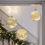 Large Mercury Glass Christmas Bauble Hanging Decoration, thumbnail 2 of 3