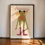 Happiest Frog | Personalised Art Print For Children, thumbnail 8 of 9